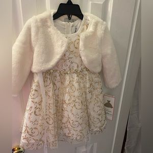 White and Gold Dress